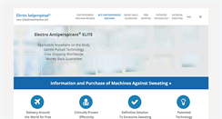 Desktop Screenshot of iontophoresismachine.com