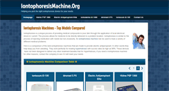 Desktop Screenshot of iontophoresismachine.org