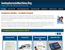 Tablet Screenshot of iontophoresismachine.org